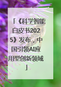《科学智能白皮书2025》发布，中国引领AI应用型创新领域