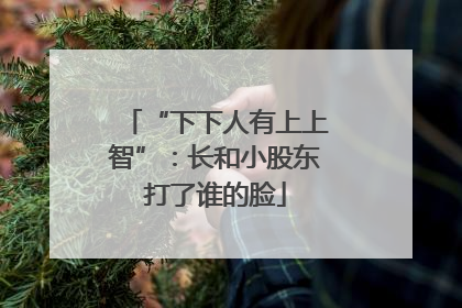 “下下人有上上智”：长和小股东打了谁的脸