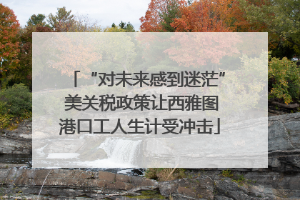 “对未来感到迷茫” 美关税政策让西雅图港口工人生计受冲击