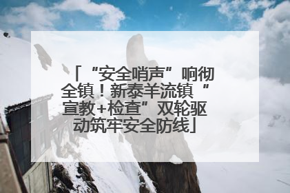 “安全哨声”响彻全镇！新泰羊流镇“宣教+检查”双轮驱动筑牢安全防线
