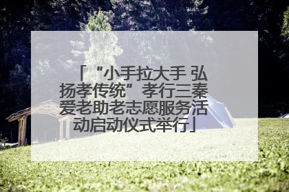“小手拉大手 弘扬孝传统”孝行三秦爱老助老志愿服务活动启动仪式举行