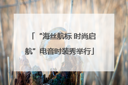 “海丝航标 时尚启航”电音时装秀举行