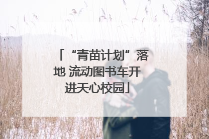 “青苗计划”落地 流动图书车开进天心校园