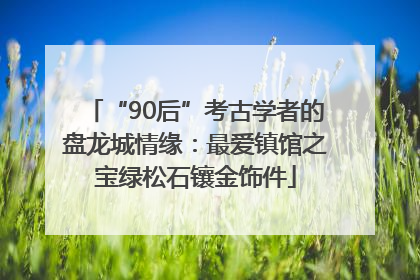 “90后”考古学者的盘龙城情缘：最爱镇馆之宝绿松石镶金饰件