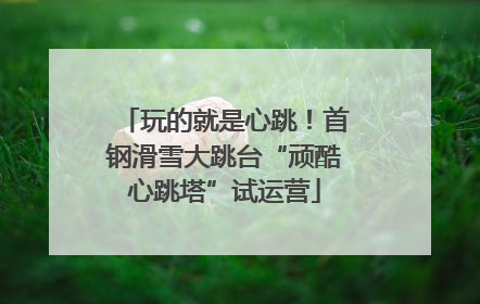 玩的就是心跳！首钢滑雪大跳台“顽酷心跳塔”试运营