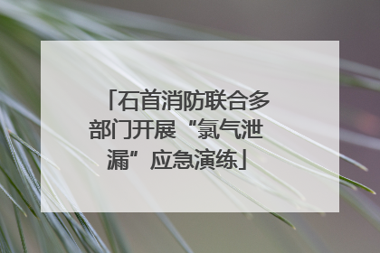 石首消防联合多部门开展“氯气泄漏”应急演练