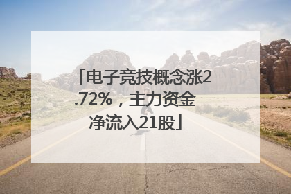 电子竞技概念涨2.72%，主力资金净流入21股