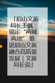 眉山文旅局长王枫：锚定“两城两地” 推进眉山文旅融合高质量发展｜文旅局长说
