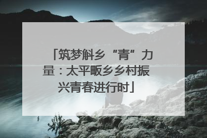 筑梦斛乡“青”力量：太平畈乡乡村振兴青春进行时