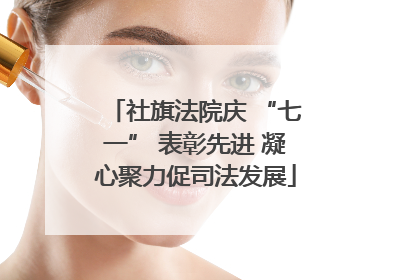 社旗法院庆 “七一” 表彰先进 凝心聚力促司法发展