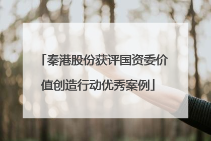 秦港股份获评国资委价值创造行动优秀案例