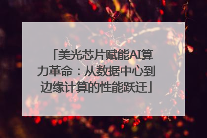 美光芯片赋能AI算力革命：从数据中心到边缘计算的性能跃迁