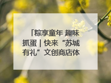 粽享童年 趣味抓蛋｜快来“苏城有礼”文创商店体验民俗活动
