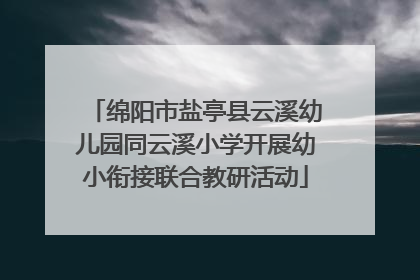 绵阳市盐亭县云溪幼儿园同云溪小学开展幼小衔接联合教研活动