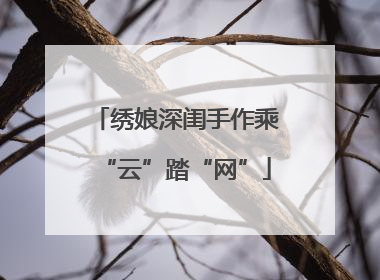 绣娘深闺手作乘“云”踏“网”