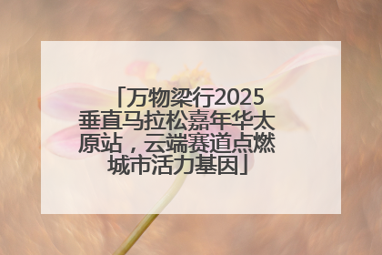 万物梁行2025垂直马拉松嘉年华太原站，云端赛道点燃城市活力基因