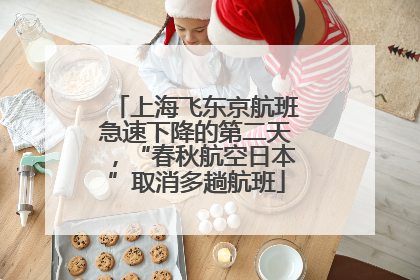 上海飞东京航班急速下降的第二天，“春秋航空日本”取消多趟航班