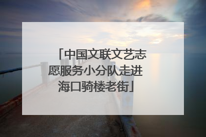 中国文联文艺志愿服务小分队走进海口骑楼老街