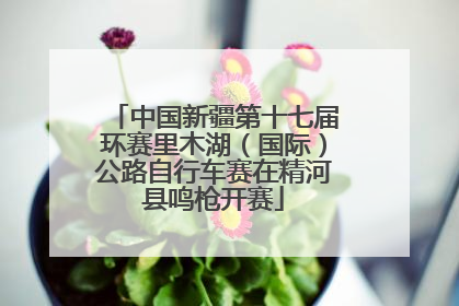 中国新疆第十七届环赛里木湖（国际）公路自行车赛在精河县鸣枪开赛