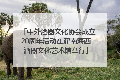 中外酒器文化协会成立20周年活动在灌南海西酒器文化艺术馆举行