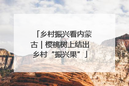乡村振兴看内蒙古｜樱桃树上结出乡村“振兴果”