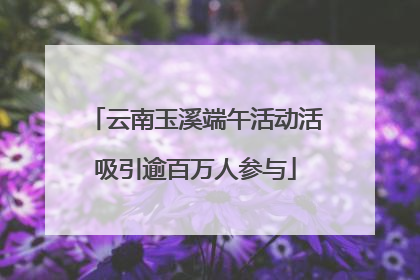 云南玉溪端午活动活吸引逾百万人参与