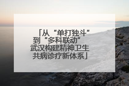 从“单打独斗”到“多科联动” 武汉构建精神卫生共病诊疗新体系