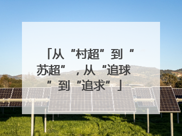 从“村超”到“苏超”，从“追球”到“追求”