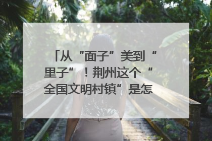 从“面子”美到“里子”！荆州这个“全国文明村镇”是怎样炼成的？