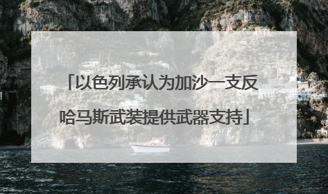 以色列承认为加沙一支反哈马斯武装提供武器支持