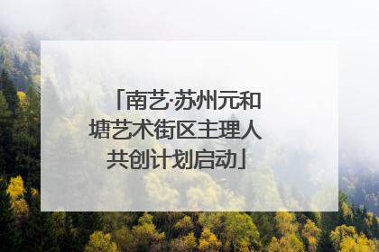 南艺·苏州元和塘艺术街区主理人共创计划启动