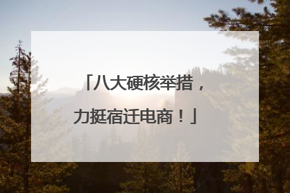 八大硬核举措，力挺宿迁电商！