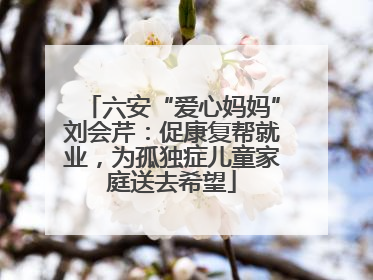 六安“爱心妈妈”刘会芹：促康复帮就业，为孤独症儿童家庭送去希望