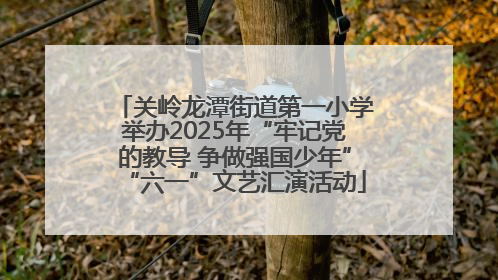 关岭龙潭街道第一小学举办2025年“牢记党的教导 争做强国少年”“六一”文艺汇演活动