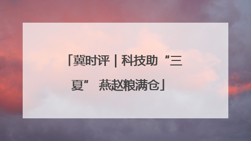 冀时评｜科技助“三夏” 燕赵粮满仓