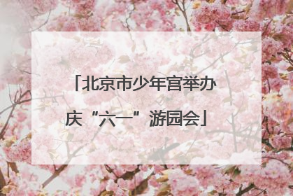 北京市少年宫举办庆“六一”游园会