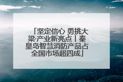坚定信心 勇挑大梁·产业新亮点丨秦皇岛智慧消防产品占全国市场超四成