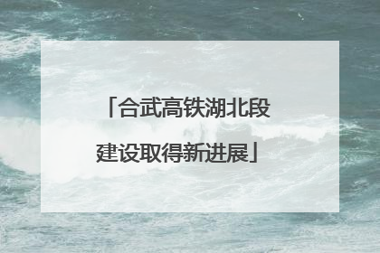 合武高铁湖北段建设取得新进展