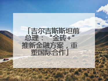吉尔吉斯斯坦前总理：“金砖+”推新金融方案，重塑国际合作