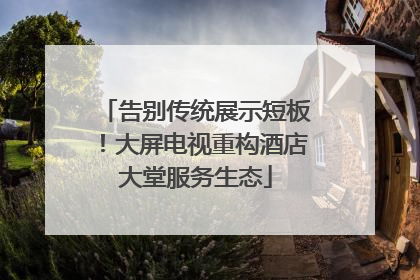 告别传统展示短板！大屏电视重构酒店大堂服务生态