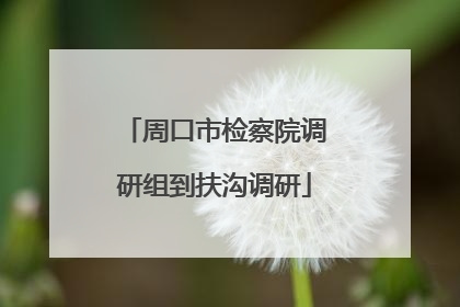 周口市检察院调研组到扶沟调研