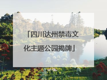 四川达州禁毒文化主题公园揭牌