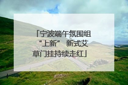 宁波端午氛围组“上新” 新式艾草门挂持续走红
