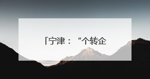 宁津：“个转企”1小时办结，信用代码无缝延续