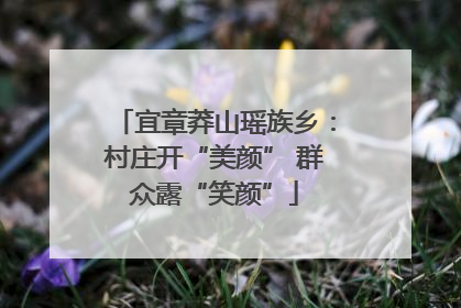 宜章莽山瑶族乡：村庄开“美颜” 群众露“笑颜”