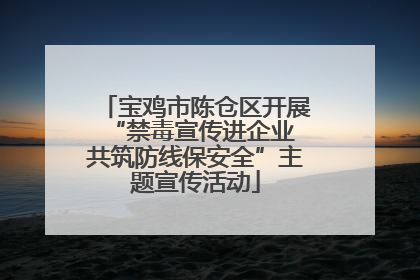 宝鸡市陈仓区开展“禁毒宣传进企业 共筑防线保安全”主题宣传活动
