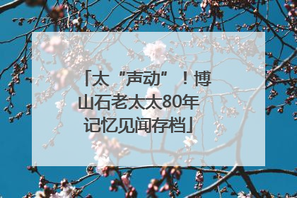 太“声动”！博山石老太太80年记忆见闻存档