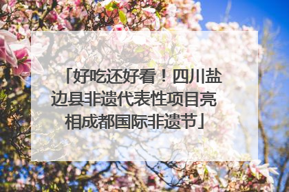 好吃还好看！四川盐边县非遗代表性项目亮相成都国际非遗节