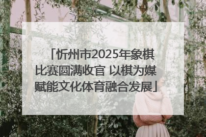 忻州市2025年象棋比赛圆满收官 以棋为媒赋能文化体育融合发展