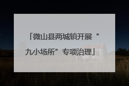 微山县两城镇开展“九小场所”专项治理